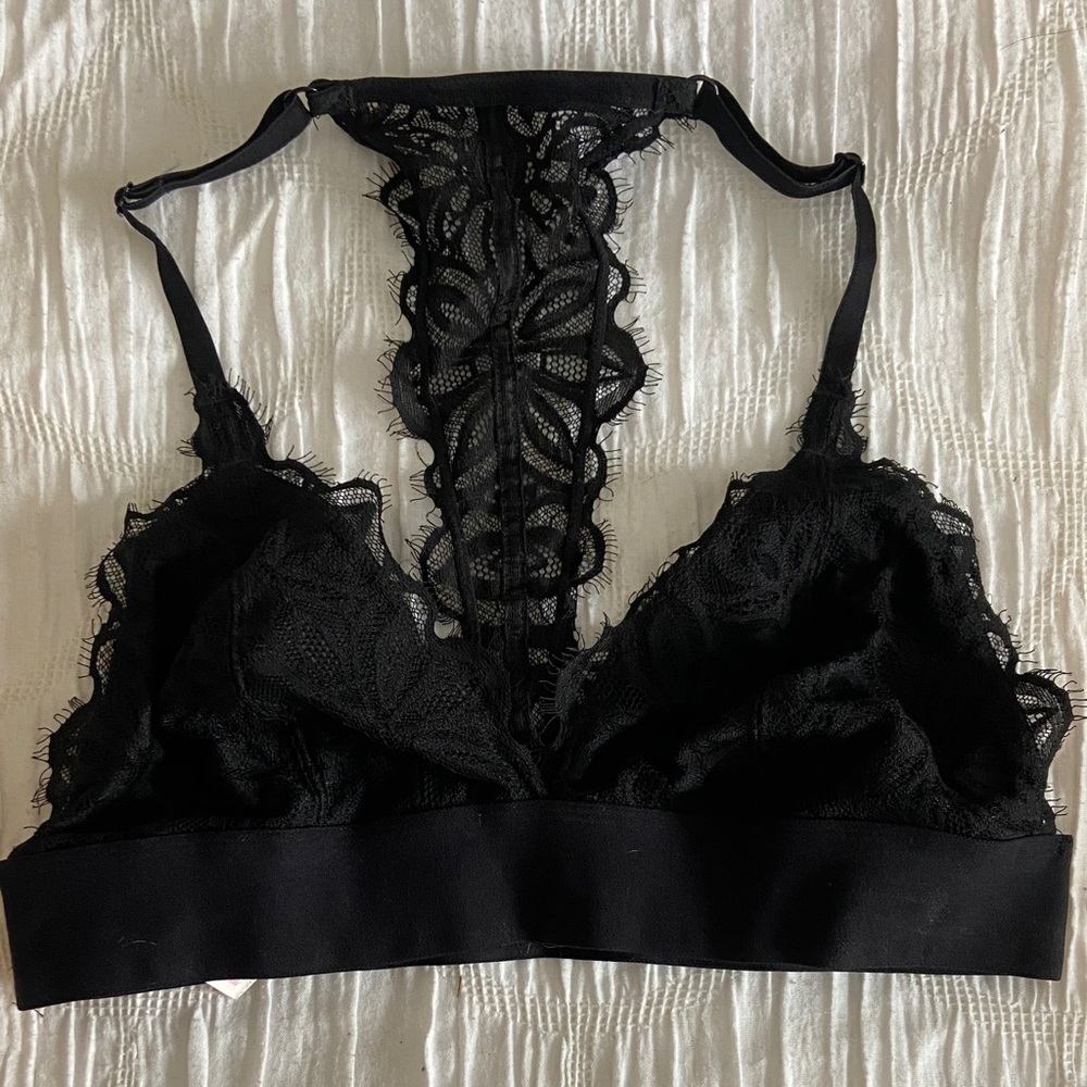 Victorias Secret Pink elegant Black Lace Bralette
